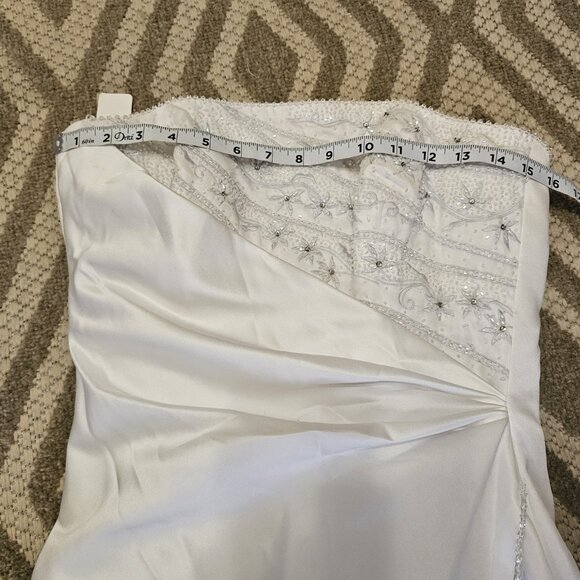 Maggie Sottero Couture White Beaded Wedding Dress 10 - Picture 8 of 13